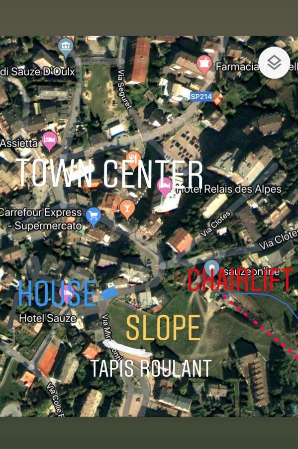 The Closest Location To The City Center And Chairlift Oulx Екстериор снимка
